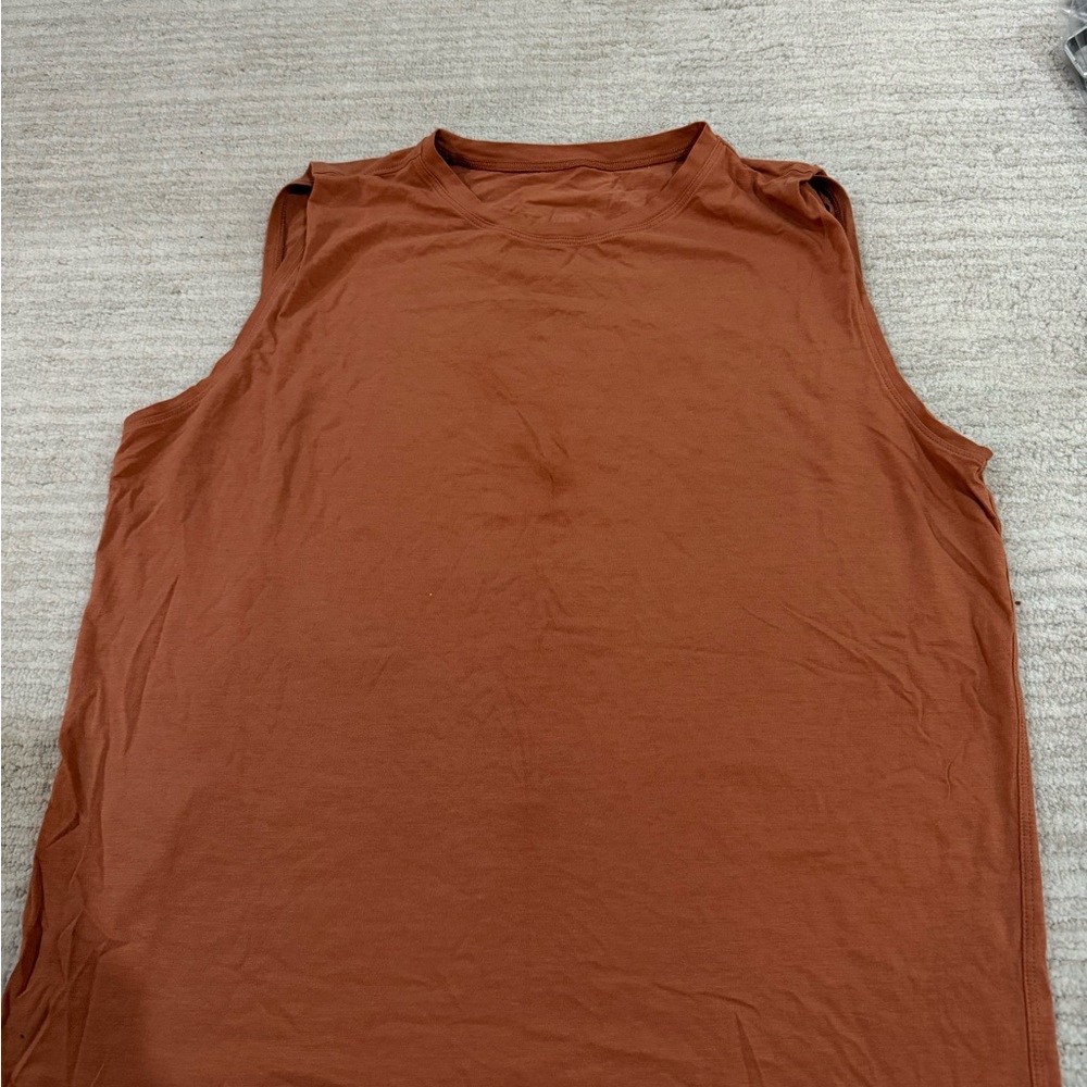 Sleeveless Brown Top